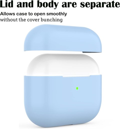 ETUI AIRPODS PRO 2 2022 ZAWIESZKA BŁĘKITNE MATOWE WYTRZYMAŁE OCHRONNE