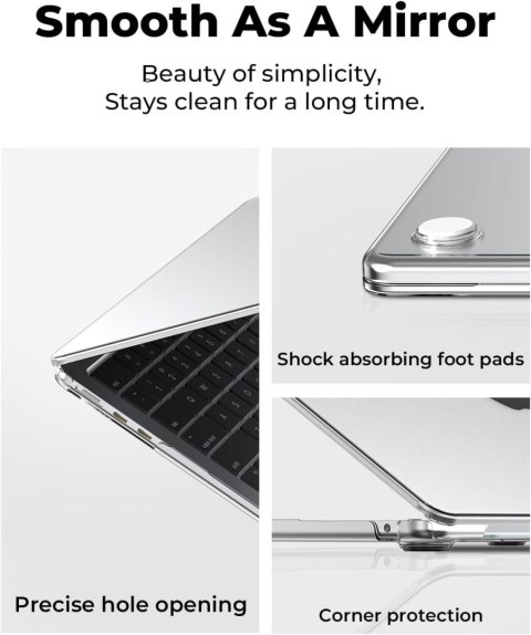 ETUI CASE MACBOOK AIR 15" M2 2023 PRZEZROCZYSTE NAKŁADKA NA KLAWIATURĘ