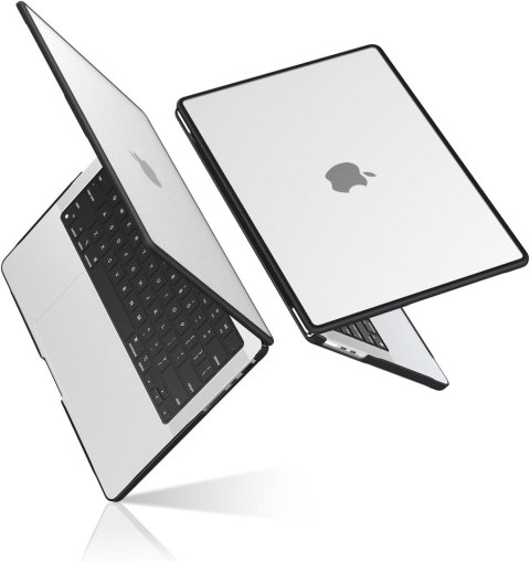 ETUI MACBOOK PRO 16" 2024 PRZEZEROCZYSTE CZARNA RAMKA WYTRZYMAŁE