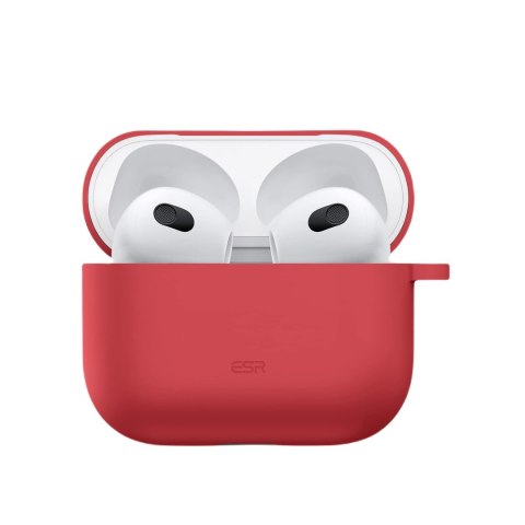 ETUI DO APPLE AIRPODS 2021 CZERWONE MATOWE WYTRZYMAŁE OCHRONA ZAWIESZKA