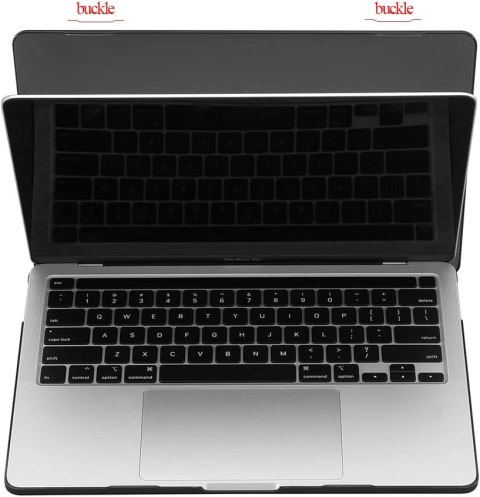 ETUI DO MACBOOK PRO 13" 2022-2017 CZARNY PLASTKOWE + NAKŁADKA NA KLAWIATURĘ