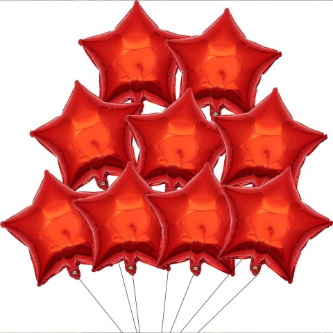 25x BALON FOLIOWY GWIAZDA CZERWONY BOŻE NARODZENIE IMPREZA SYLWESTER 45cm