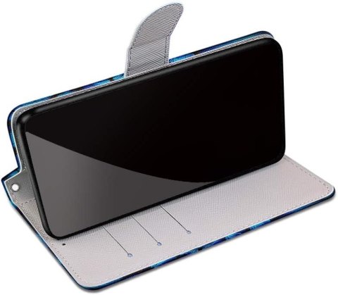 ZAMYKANE ETUI Z KLAPKĄ DO GOOGLE PIXEL 7 NIEBIESKIE RÓŻOWY MOTYL SOLIDNE ZAMYKANE ETUI Z KLAPKĄ DO GOOGLE PIXEL 7 NIEBIESKIE RÓŻOWY MOTYL SOLIDNE