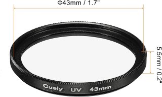 FILTR OBIEKTYWU DO APARATU FOTOGRAFIA UV SLIM WĄSKA RAMKA 43MM