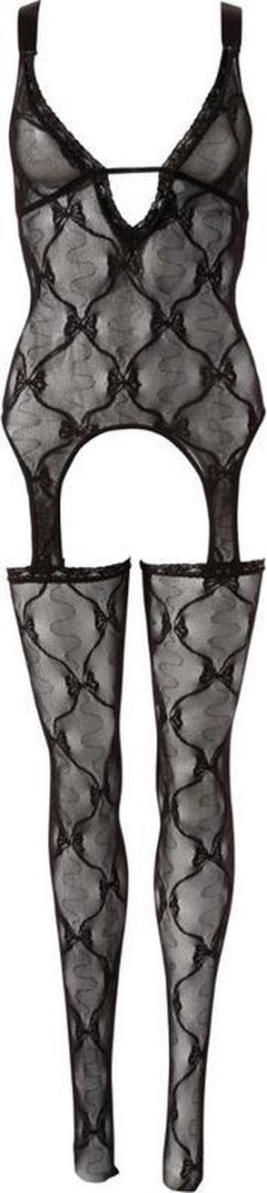 BIELIZNA EROTYCZNA BODYSTOCKING COTTELLI COLLECTION CZARNA KORONKA S/M BIELIZNA EROTYCZNA BODYSTOCKING COTTELLI COLLECTION CZARNA KORONKA S/M