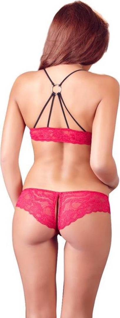 KOMPLET BIELIZNY COTTELLI COLLECTION CZERWONY STANIK OTWARTE MAJTKI L KOMPLET BIELIZNY COTTELLI COLLECTION CZERWONY STANIK OTWARTE MAJTKI L