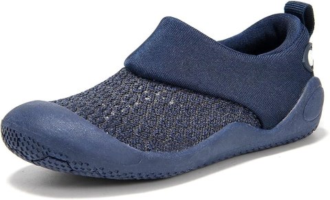 BUTY DZIECIĘCE ODDYCHAJĄCE UNISEX GRANATOWE WSUWANE ANTYPOŚLIZGOWE R. 26