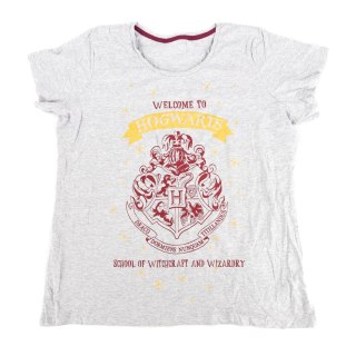 KOSZULKA DAMSKA HARRY POTTER SZARA T-SHIRT KRÓTKI RĘKAW PRINT XL