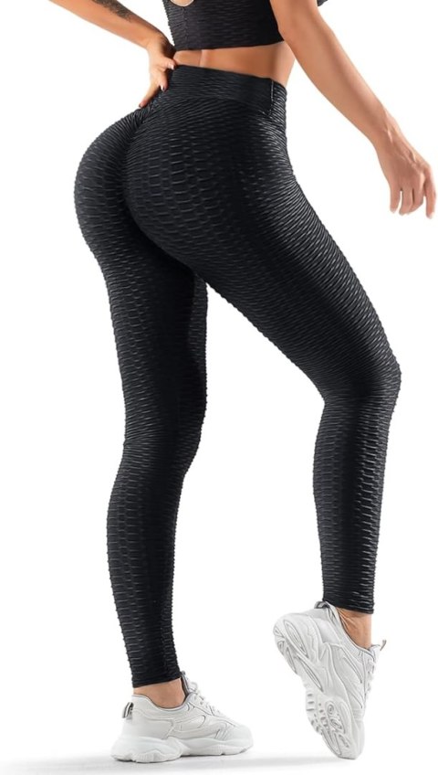 LEGGINSY DAMSKIE SPORTOWE CZARNE 4XL