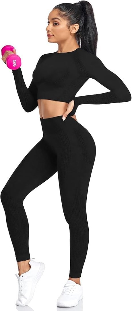 LEGGINSY SPORTOWE DAMSKIE CZARNE YAAVII S