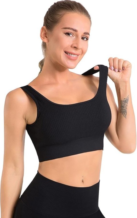 TOP DAMSKI OUDOTA STANIK SPORTOWY CZARNY S