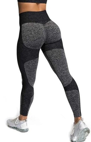 LEGGINSY DAMSKIE SPORTOWE WYSOKI STAN CZARNE M