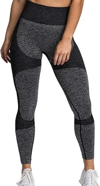 LEGGINSY DAMSKIE SPORTOWE WYSOKI STAN CZARNE M