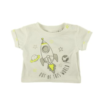 T-SHIRT NIEMOWLĘCY BIAŁY BABYTOWN NEW BORN 0MSC 56