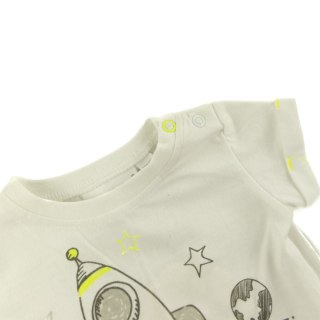 T-SHIRT NIEMOWLĘCY BIAŁY BABYTOWN NEW BORN 0MSC 56