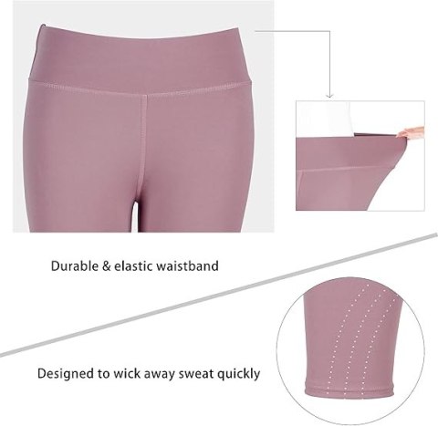 LEGGINSY DAMSKIE SPORTOWE 2PAK RÓŻOWY CZARNY R.L/XL