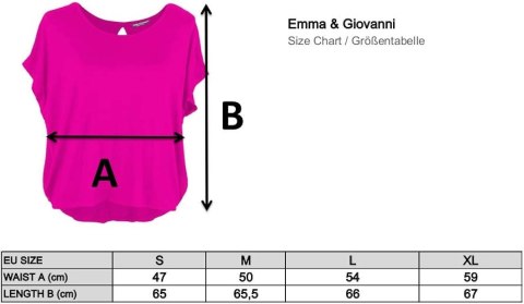 T-SHIRT DAMSKI NIEBIESKI EMMA& GIOVANNI R. L