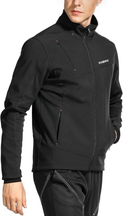 KURTKA MĘSKA SOFTSHELL CZARNA INBIKE R. L