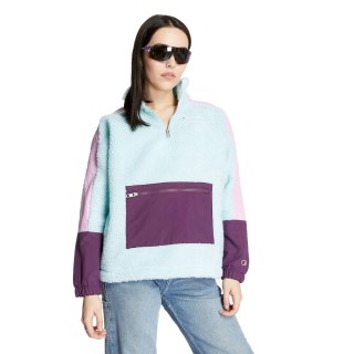 BLUZA DAMSKA CHAMPION FLEECE SKY BLUE/PINK XS