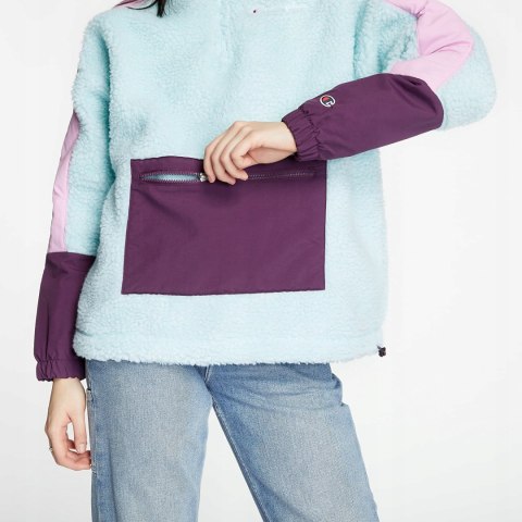 BLUZA DAMSKA CHAMPION FLEECE SKY BLUE/PINK XS