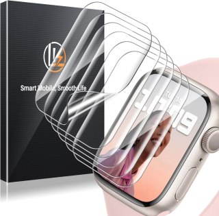 6X FOLIA OCHRONNA DO APPLE WATCH SERIA 9/8/7/6/5/4 SE 44/45MM WYTRZYMAŁA