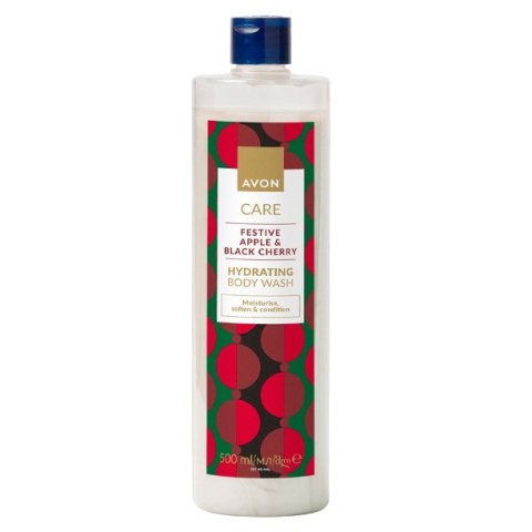 AVON ŻEL POD PRYSZNIC FESTIVE JABŁKO CZARNA WIŚNIA 500ML