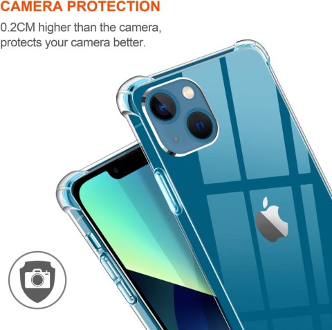 ETUI APPLE IPHONE 13 PRZEZROCZYSTE 3X SZKŁO HARTOWANE OCHRONNE WYTRZYMAŁE