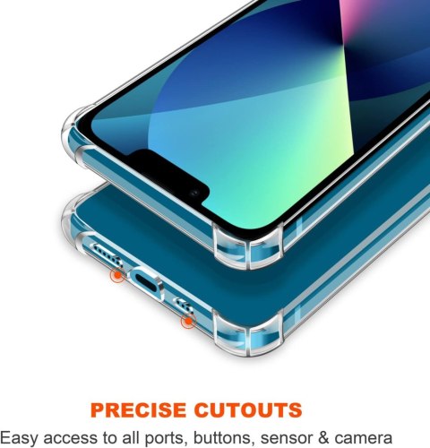 ETUI APPLE IPHONE 13 PRZEZROCZYSTE 3X SZKŁO HARTOWANE OCHRONNE WYTRZYMAŁE