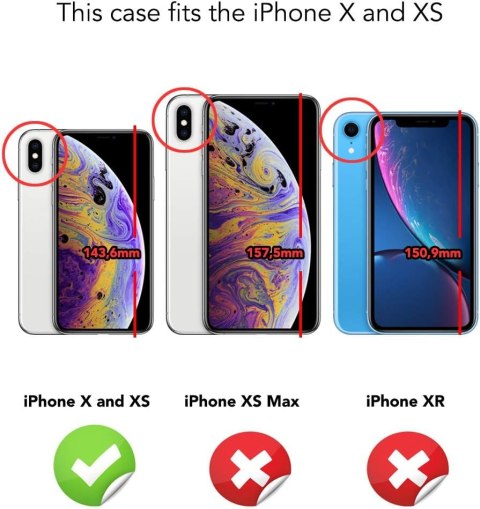 ETUI APPLE IPHONE X / XS PRZEZROCZYSTE BEZBARWNE OBUSTRONNE BUMPER