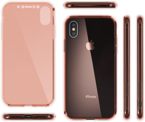 ETUI APPLE IPHONE X / XS PRZEZROCZYSTE BEZBARWNE OBUSTRONNE BUMPER