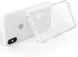 ETUI APPLE IPHONE X / XS PRZEZROCZYSTE BŁYSZCZĄCE SILIKONOWE WYTRZYMAŁE