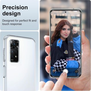 ETUI DO XIAOMI REDMI NOTE 11T 5G PRZEZROCZYSTE 2X SZKŁO HARTOWANE CASE