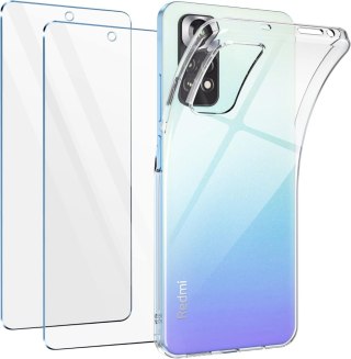 ETUI DO REDMI NOTE 11 PRO/ 11 PRO+ PRZEZROCZYSTE 2X SZKŁO HARTOWANE OCHRONA