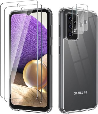 ETUI DO SAMSUNG GALAXY A33 5G PRZEZROCZYSTE 2X SZKŁO HARTOWANE WYTRZYMAŁE