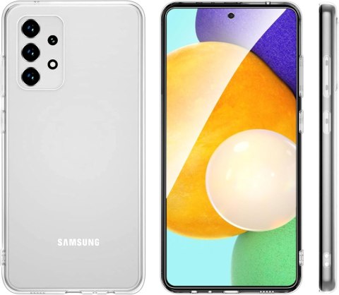 ETUI DO SAMSUNG GALAXY A52 PRZEZROCZYSTE 2X SZKŁO HARTOWANE OCHRONNE CASE