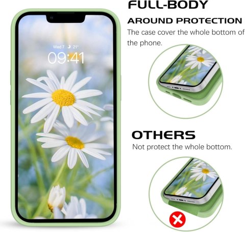 ETUI OCHRONNE APPLE IPHONE 14 ZIELONE MIĘTOWE PASTELOWE OCHRONNE WYTRZYMAŁE