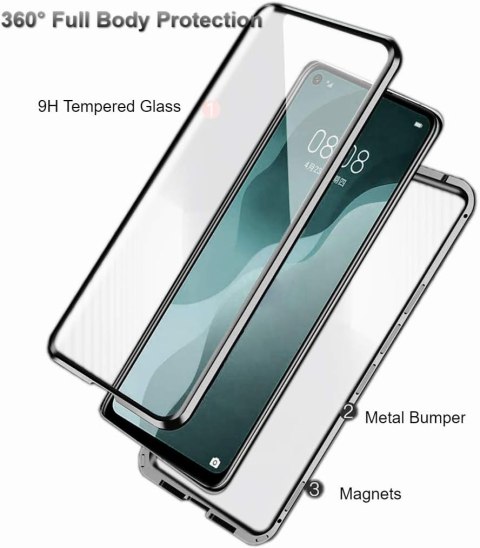 ETUI OCHRONNE DO XIAOMI MI 11 CZARNA RAMKA BUMPER MAGNETYCZNE WTRZYMAŁE