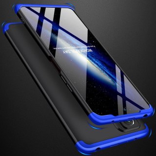 ETUI OCHRONNE XIAOMI REDMI NOTE 10 PRO CZARNE NIEBIESKA RAMKA WYTRZYMAŁE