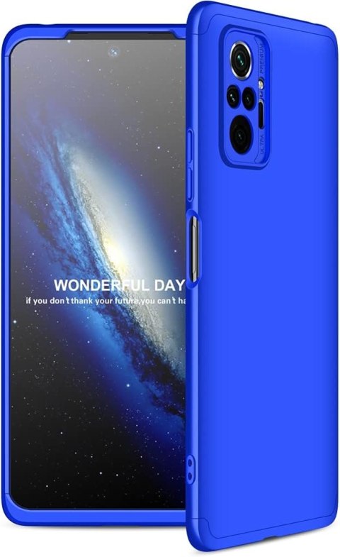 ETUI OCHRONNE XIAOMI REDMI NOTE 10PRO NIEBIESKIE GRANTOWE PLASTIKOWE PLECKI