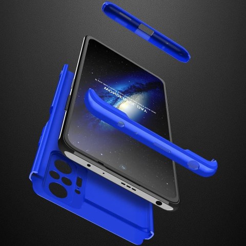 ETUI OCHRONNE XIAOMI REDMI NOTE 10PRO NIEBIESKIE GRANTOWE PLASTIKOWE PLECKI