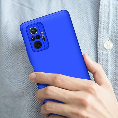 ETUI OCHRONNE XIAOMI REDMI NOTE 10PRO NIEBIESKIE GRANTOWE PLASTIKOWE PLECKI