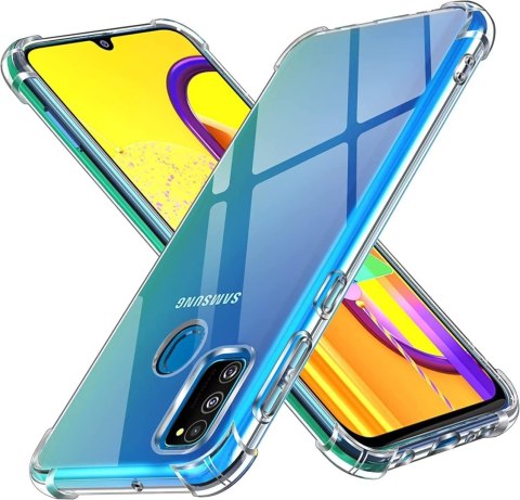 ETUI OCHRONNE SAMSUNG GALAXY M30S/ M21 PRZEZROCZYSTE BEZBARWNE WYTRZYMAŁE