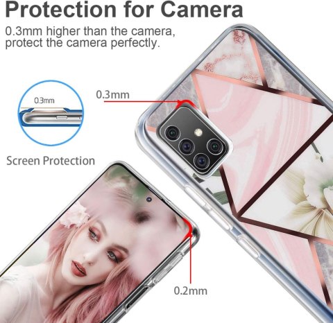 ETUI OCHRONNE SAMSUNG GALAXY M31S JASNE KWIAT RÓŻOWE WYTRZYMAŁE