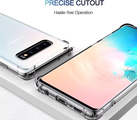 ETUI OCHRONNE SAMSUNG GALAXY S10 PLUS PRZEZROCZYSTE BEZBARWNE WYTRZYMAŁE