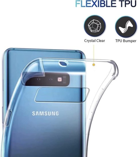 ETUI OCHRONNE SAMSUNG GALAXY S10 PLUS PRZEZROCZYSTE BEZBARWNE WYTRZYMAŁE