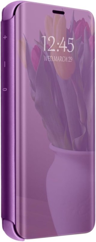 ETUI OCHRONNE SAMSUNG GALAXY S9+ FIOLETOWE ZAMYKANE Z KLAPKĄ LUSTRZANE