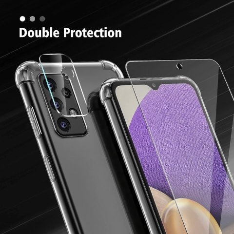 ETUI SAMSUNG GALAXY A33 5G PRZEZROCZYSTE 2X SZKŁO HARTOWANE OCHRONA APARATU