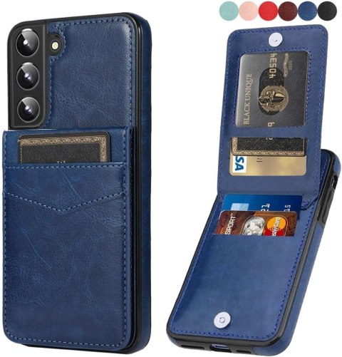 ETUI SAMSUNG GALAXY S21 FE 5G CZARNE PORTFEL NA KARTY CARD HOLDER PORZĄDNE