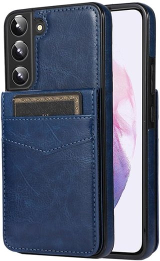 ETUI SAMSUNG GALAXY S21 FE 5G NIEBIESKIE PORTFEL NA KARTY CARD HOLDER