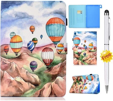 ETUI SAMSUNG GALAXY TAB S6 LITE 2020 ZAMYKANE Z KLAPKĄ BALONY + RYSIK